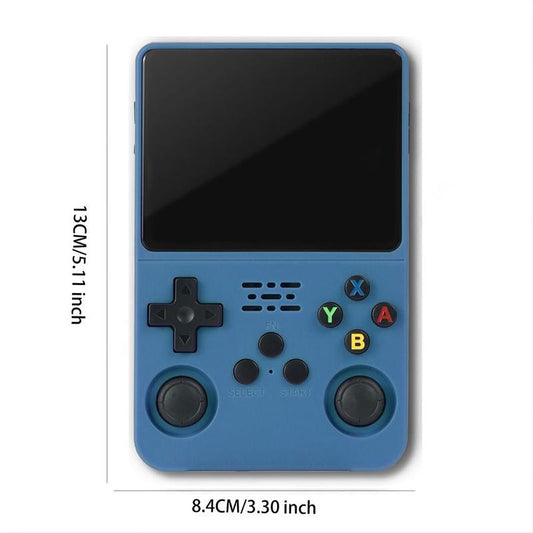 R36S Retro Video Handheld Game Console Linux System 3.5 in IPS Screen Built in 3000mAH Battery 64G TF Card Preinstalled Gamess