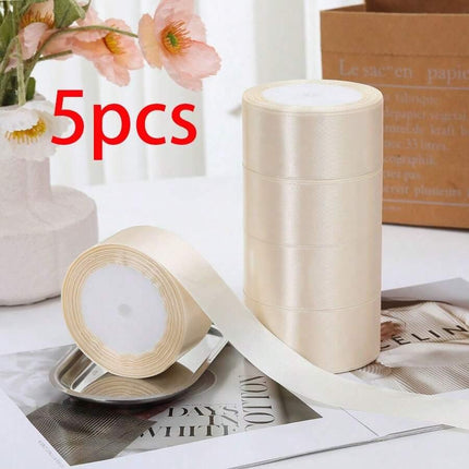 5pcs 4cm Wide Satin Ribbon Bows For DIY Cake Decorating, suitable for gift wrapping - nanwushop