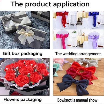 5pcs 4cm Wide Satin Ribbon Bows For DIY Cake Decorating, suitable for gift wrapping - nanwushop