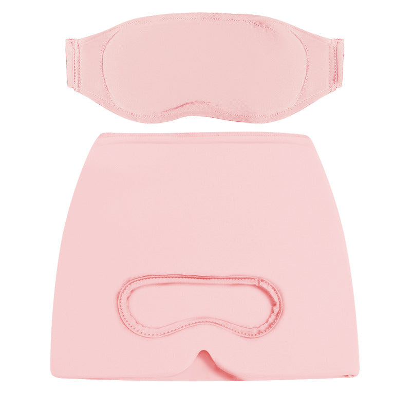 Soothing Migraine Relief Cap - Built-in Sliding Eye Mask - 360 °   Cooling and Compression Hangover Hat for Cold and Hot Therapy