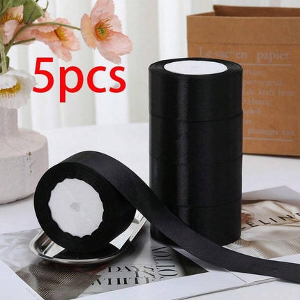 5pcs 4cm Wide Satin Ribbon Bows For DIY Cake Decorating, suitable for gift wrapping - nanwushop