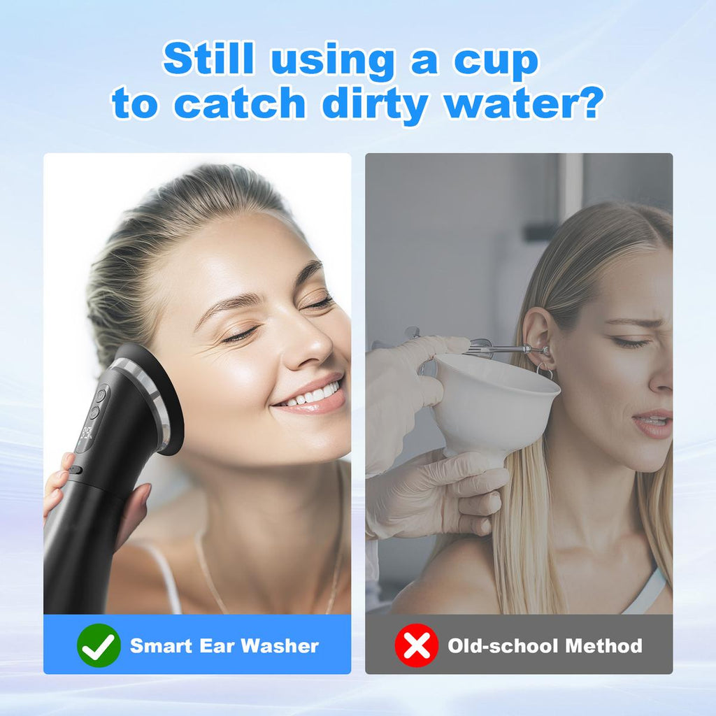 E80 Upgraded 2-in-1 Ear Wax Removal Kit with Built-in Waste Tank