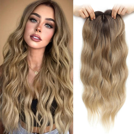 Women's Hairpiece - 22inch Curly/wavy clip - in hairpiece, suitable for those with thinning hair - nanwushop