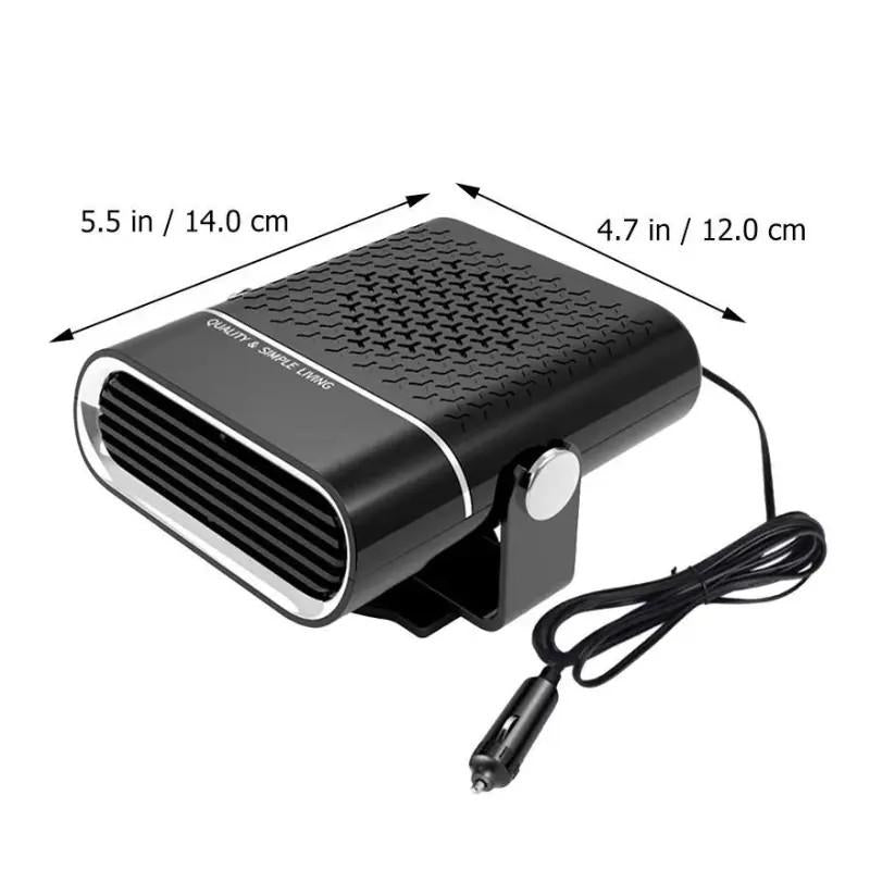 Portable Electric Car Heater Fan 24V Fast Heating Window Fan Windshield Defogger with 360° Rotation for Foggy Screen Heating