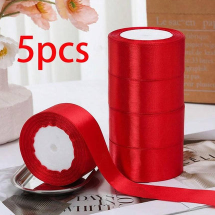 5pcs 4cm Wide Satin Ribbon Bows For DIY Cake Decorating, suitable for gift wrapping - nanwushop