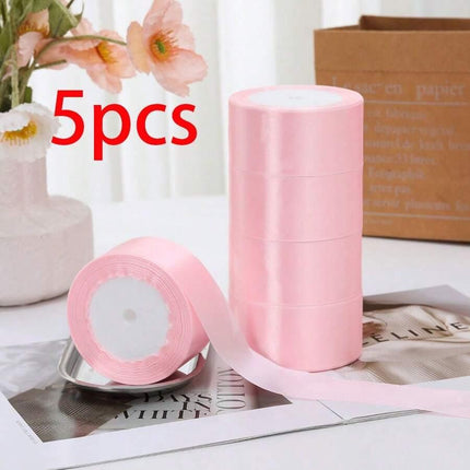 5pcs 4cm Wide Satin Ribbon Bows For DIY Cake Decorating, suitable for gift wrapping - nanwushop