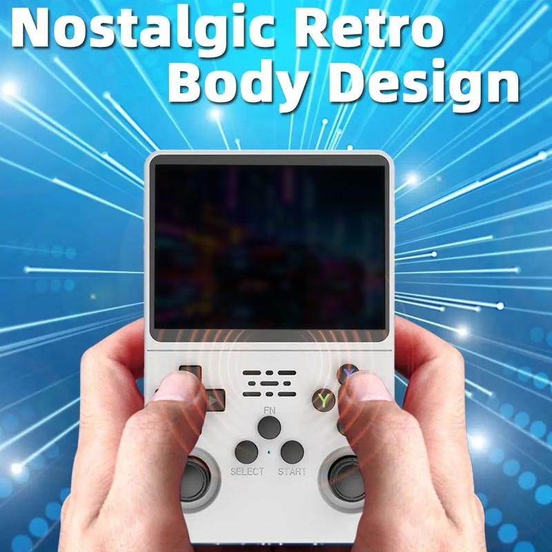 R36S Retro Video Handheld Game Console Linux System 3.5 in IPS Screen Built in 3000mAH Battery 64G TF Card Preinstalled Gamess