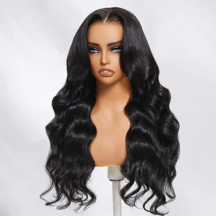 Water wave 13x4 lace front wig, real human hair, pre - cut, pre - bleached, pre - plucked,180% density - nanwushop