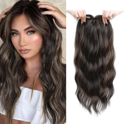 Women's Hairpiece - 22inch Curly/wavy clip - in hairpiece, suitable for those with thinning hair - nanwushop