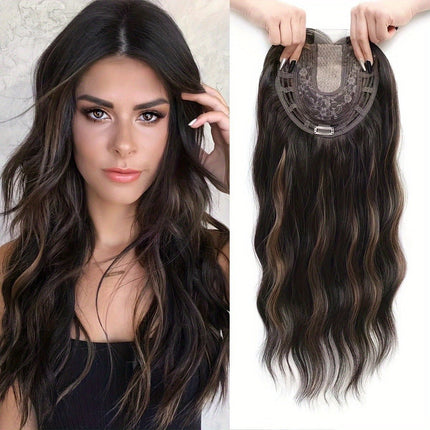 Women's Hairpiece - 22inch Wavy Clip - In Synthetic Hairpiece - nanwushop