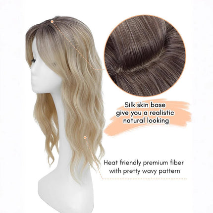 Women's Hairpiece - 22inch Curly/wavy clip - in hairpiece, suitable for those with thinning hair - nanwushop