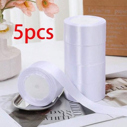 5pcs 4cm Wide Satin Ribbon Bows For DIY Cake Decorating, suitable for gift wrapping - nanwushop