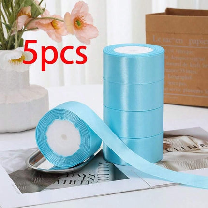 5pcs 4cm Wide Satin Ribbon Bows For DIY Cake Decorating, suitable for gift wrapping - nanwushop