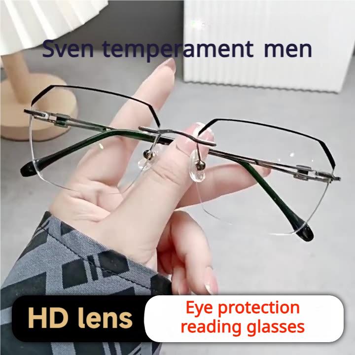 Frameless Smart Zoom Reading Glasses for Men & Women
