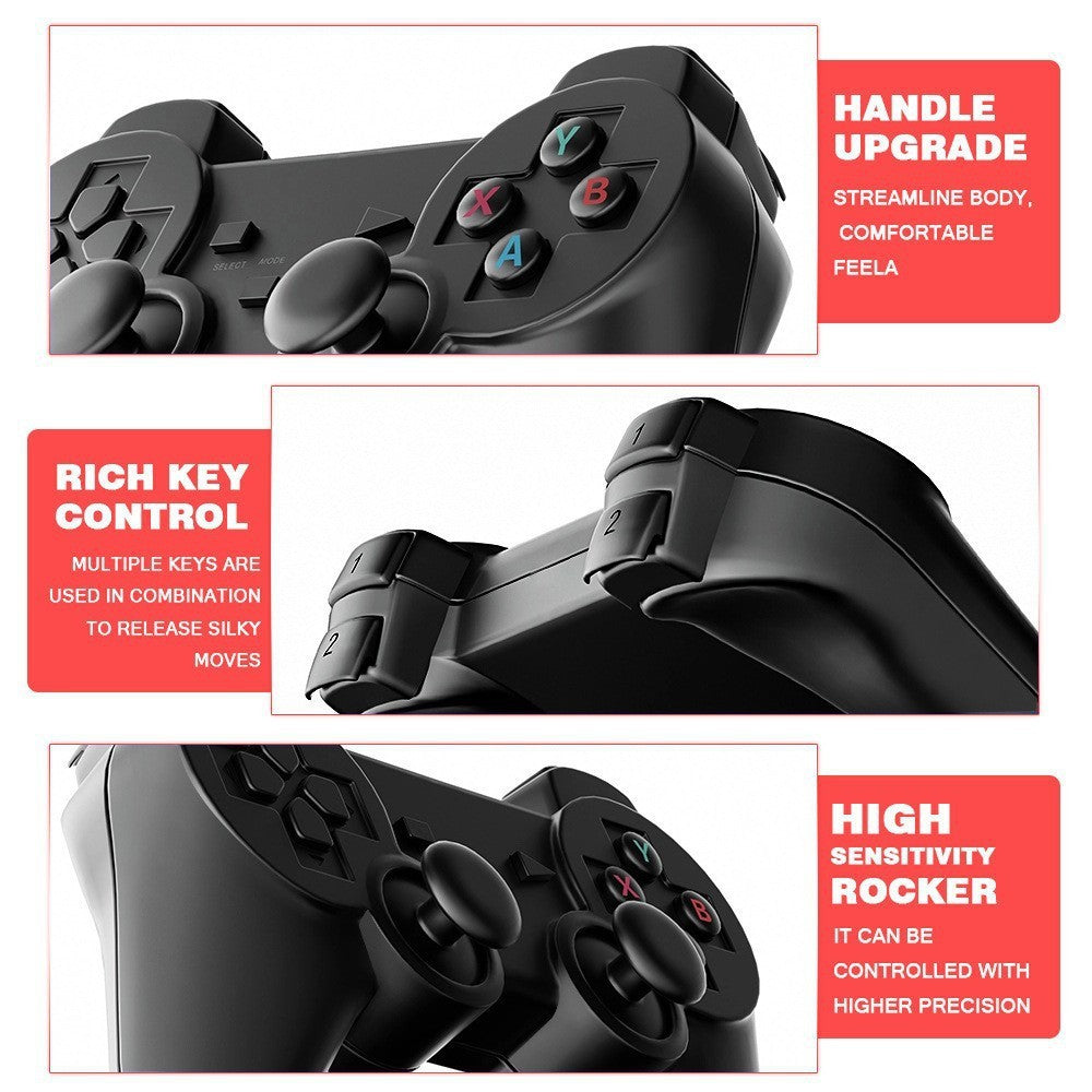 Retro Game Stick, with over 40,000 games, 4K wireless HDMI output, plug and play, supports including 18 emulator console communication cables