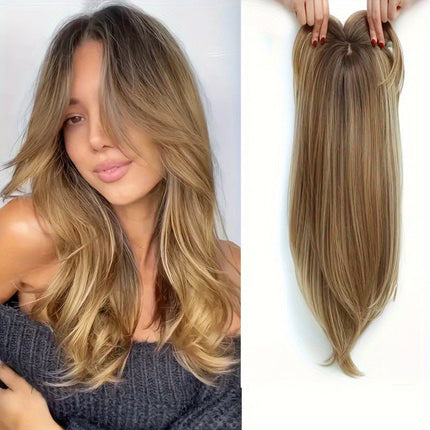 Wavy synthetic hair extensions with bangs – clip - on hair extensions - nanwushop