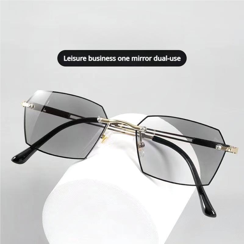 Frameless Smart Zoom Reading Glasses for Men & Women