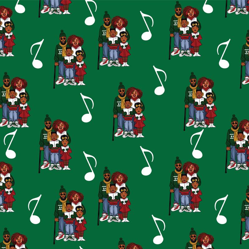 Harmony & Cheer African American Gift Wrap