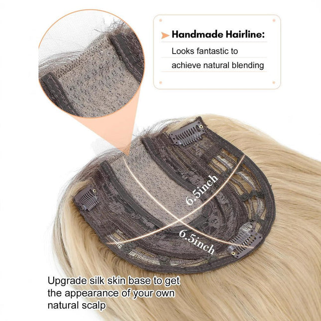 Women's Hairpiece - 22inch Curly/wavy clip - in hairpiece, suitable for those with thinning hair - nanwushop