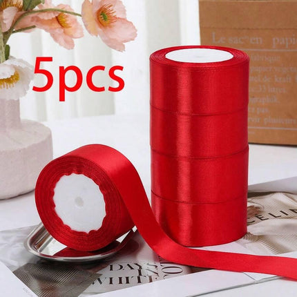5pcs 4cm Wide Satin Ribbon Bows For DIY Cake Decorating, suitable for gift wrapping - nanwushop