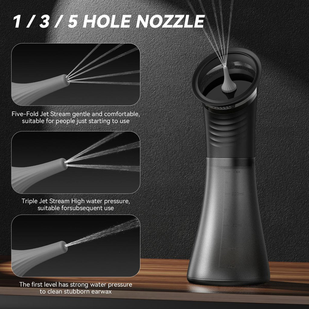 E80 Upgraded 2-in-1 Ear Wax Removal Kit with Built-in Waste Tank