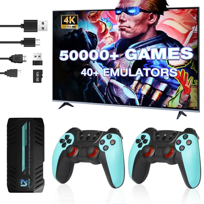 Retro Game Console Stick with Dual 2.4G Wireless Controllers Plug & Play TV Video Gaming Stick USB Cable HDMI Port Button